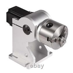 Monport Rotary Axis 80mm 3 Jaw Rotary Attachment for Fiber Laser Engraver Marker
