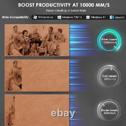 NEW GP 20W Fiber Laser Engraver Raycus 4.3x4.3 Electric Lifting Marking Etching