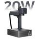 New Monport 20w Fiber Laser Marking Machine 110110mm Metal Steel 2.5d Marking