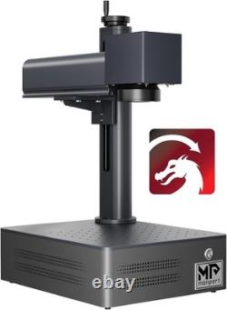 New Monport 20W Fiber Laser Marking Machine 110110mm Metal Steel 2.5D Marking