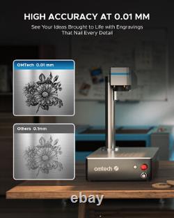 OMTechT 20W Intergrated Fiber Laser Marker Engraver 4.3x4.3 -Galvo Compact 20