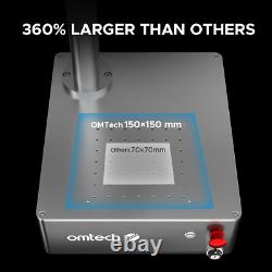 OMTechT 50W Intergrated Fiber Laser Marker Engraver 6x6 -Galvo Compact 50