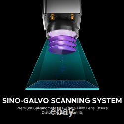 OMTechT 50W Intergrated Fiber Laser Marker Engraver 6x6 -Galvo Compact 50