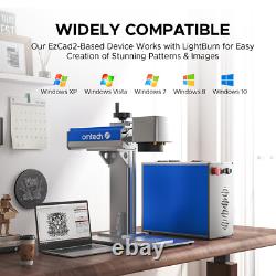 OMTechT Galvo 50W Split Fiber Laser Marking Marker with 7.9x7.9 Working Area