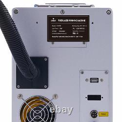 OMTech 11.8x11.8 50W Fiber Laser Marking Engraver Marker Machine w. Rotary Axis