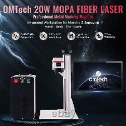 OMTech 20W Fiber Laser Engraver Marker for Metal Color Marking 7x7 Bed JPT MOPA