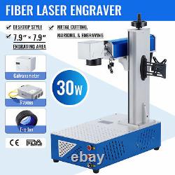 OMTech 30W 6.9x6.9 Raycus Fiber Laser Marking Marker Machine For Metal & More