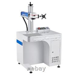 OMTech 30W Fiber Laser Marking Machine Metal 6.9 x6.9 with Premium Accessories