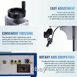 OMTech 30 Watt Split Fiber Laser Marking Machine 7.9x7.9 Metal Marker Engraver