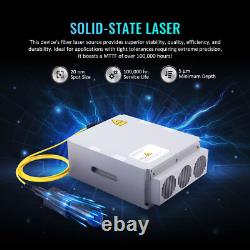 OMTech 50W 12x12 Fiber Laser Engraver Marker Marking Machine with Rotary Axis