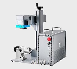 OMTech 50W 7x7 JPT Fiber Laser Marking Machine Autofocus with Camera Rotary Axis