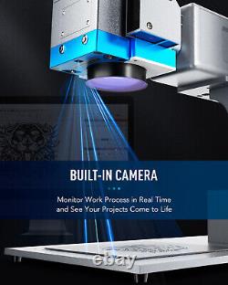 OMTech 50W 7x7 JPT Fiber Laser Marking Machine Autofocus with Camera Rotary Axis