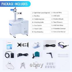 OMTech 50W Metal Marking Machine Workstation 12x12 Fiber Laser Engraving Machine