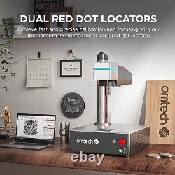 OMTech 5.9x5.9 Fiber Laser Engraver 30W Laser Engraver Cutter for Metal Marking