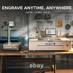 OMTech 5.9x5.9 Fiber Laser Engraver 30W Laser Engraver Cutter for Metal Marking
