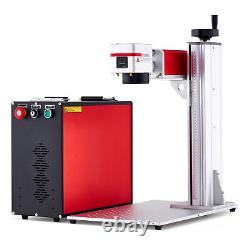 OMTech 80W Fiber Laser Marking Machine JPT Metal Color Marker 4.3x4.3 6.9x6.9