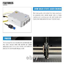 OMTech FW6090-30 Raycus 30W 24x35 Fiber Laser Marker Engraver with Motorized Z