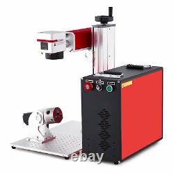 OMTech Fiber Laser 30W JPT MOPA Laser Marking Machine 6.9x6.9 with Rotary Axis