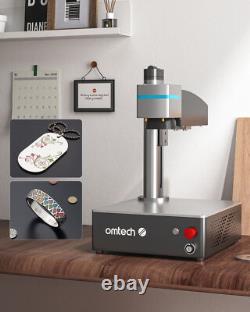OMTech Fiber Laser Engraver 20W Metal Marking Etching Cutting Machine w Red Dot