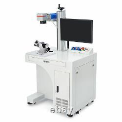 OMTech Max Fiber Laser Marking Machine 30W 7.9×7.9 in. With Fiber Rotary Axis A