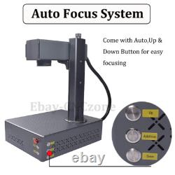 Portable 100W JPT Auto Focus Fiber Laser Marking Machine Color Marker Engraver
