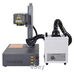 Portable 100W JPT Auto Focus Fiber Laser Marking Machine Color Marker Engraver