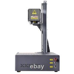 Portable 100W JPT Auto Focus Fiber Laser Marking Machine Color Marker Engraver