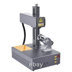Portable 100W JPT Auto Focus Fiber Laser Marking Machine Color Marker Engraver