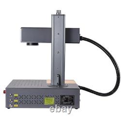 Portable 100W JPT Auto Focus Fiber Laser Marking Machine Color Marker Engraver