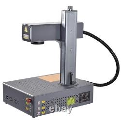 Portable 100W JPT Auto Focus Fiber Laser Marking Machine Color Marker Engraver