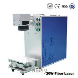 Portable 20W Fiber Laser Machine Laser Engraver Printer Metal Marking Engraving