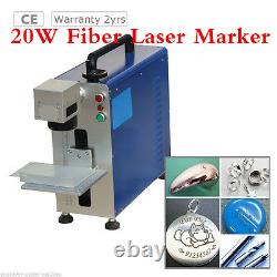 Portable 20W Fiber Laser Marking Metal Marker Engraving FDA, Ratory Axis Include