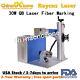 Portable 30w Fiber Laser Marking Machine For Metal Steel Split &rotary Axis Us