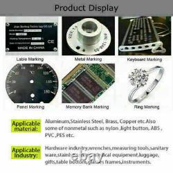 Portable 30W Fiber Laser Marking Machine For Metal Steel Split &Rotary Axis US