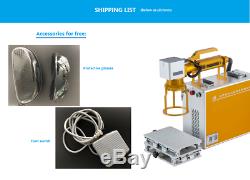 Portable 50W Raycus Fiber Laser Marking Machine for Big Metal Parts Engraving