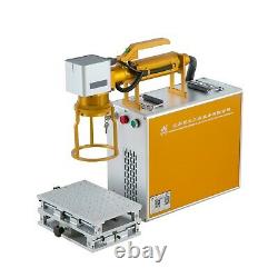 Portable 50W Raycus Fiber Laser Marking Machine for Big Parts Engraving