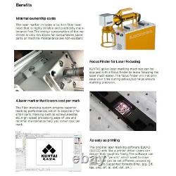 Portable 50W Raycus Fiber Laser Marking Machine for Big Parts Engraving