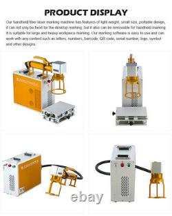 Portable 50W Raycus Fiber Laser Marking Machine for Big Parts Engraving