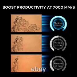 Preenex Desktop 20W Fiber Laser Engraver for Etching Marking Steel Gold & More