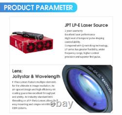 Preowned 50W JPT Fiber Laser Engraver Machine with D80 Rotary for Metal Marking