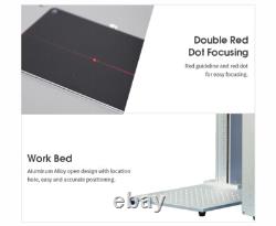 Preowned 50W JPT Fiber Laser Engraver Machine with D80 Rotary for Metal Marking