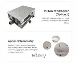 Preowned 50W JPT Fiber Laser Engraver Machine with D80 Rotary for Metal Marking