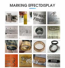 Preowned 50W JPT Fiber Laser Engraver Machine with D80 Rotary for Metal Marking