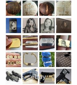 Preowned 50W JPT Fiber Laser Engraver Machine with D80 Rotary for Metal Marking