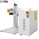 Raycus 50w Fiber Laser Marking Machine Gold Silver Engraver Rotary Dog Tag Mark