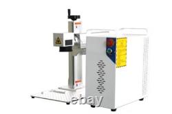 RAYCUS 50W Fiber Laser Marking Machine Gold Silver Engraver Rotary Dog Tag Mark