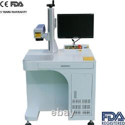 Raycus 100W Fiber Laser Marking Machine Metal Engraving Engraver Ezcad2 CE&FDA