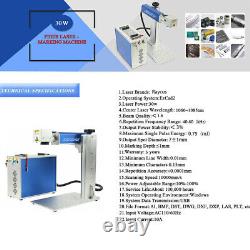 Raycus 150x150mm Fiber Laser Marking Machine 30W+Extra 200x200mm Lens Send