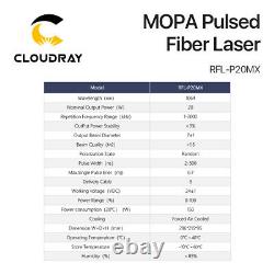 Raycus 20W MOPA Pulsed Fiber Laser Source RFL-P20MX for Laser Marking Machine