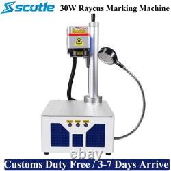 Raycus 30W 110110mm Fiber Laser Marking Engraver Machine Metal Marker Portable